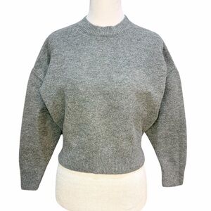 Zara Gray Crew Neck Sweater